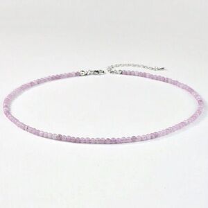 Lavender quartz dainty Beaded Necklace